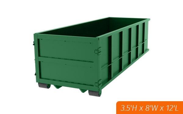 a 10 yard dumpster is perfect for small-scale home renovation projects, yard waste removal, and hauling away debris from a small construction site